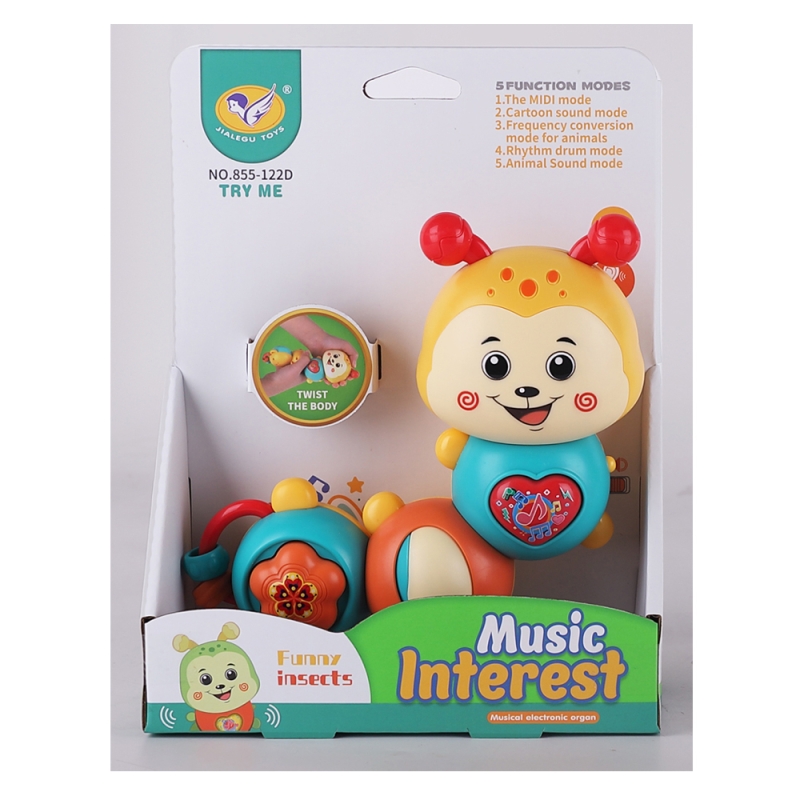 اسباب بازی موزیکال کرم شبتاب Jialegu کد 122-855