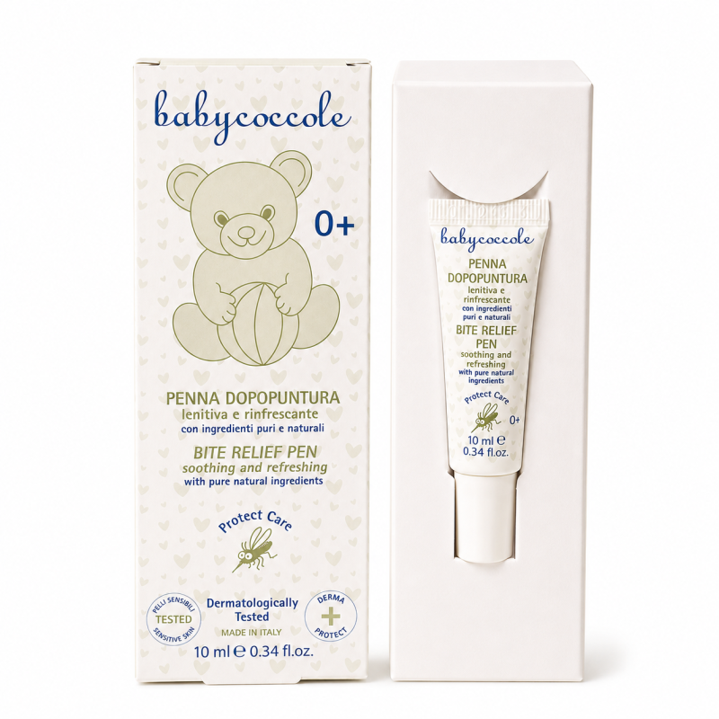 قلم تسکین‌دهنده جای نیش حشرات بی بی کوکول Baby coccole حجم 10 میل