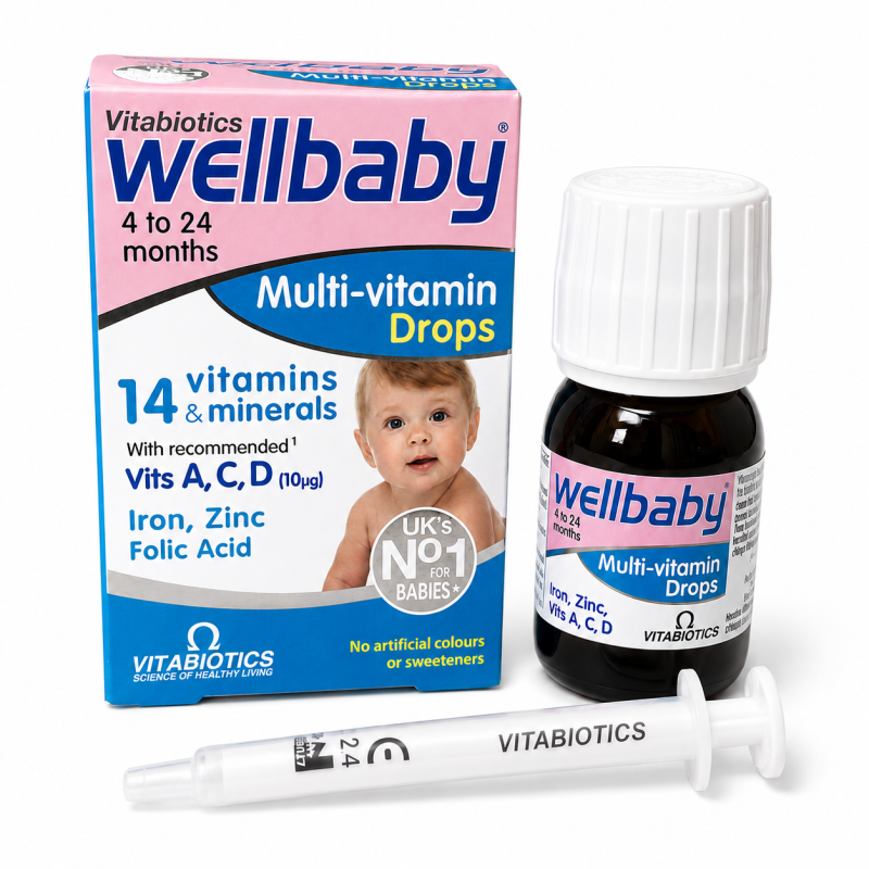 قطره مولتی ویتامین ول بیبی Wellbaby حجم 30 میل