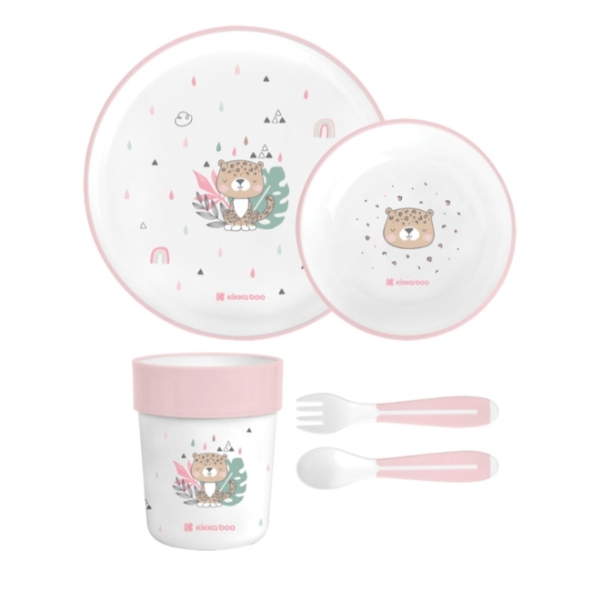 سرویس ظرف ملامین 5 تکه کیکابو kikkaboo طرح savanna