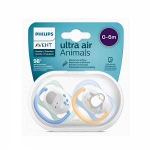 پستانک دوعددی 0-6 ماه اونت Avent