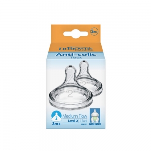 سرشیشه پهن +3 ماه Dr Browns Level 2