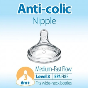 سرشیشه پهن +6 ماه Dr Browns Level 3