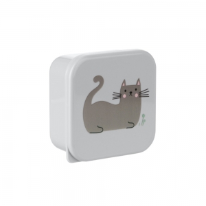 ظرف غذا 4 عددی کیکابو مدل Kitty cat