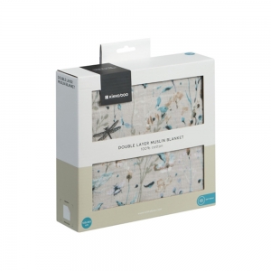 دستمال دورپیچ دوکاره نوزاد کیکابو طرح Garden