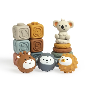 ست اسباب بازی سیلیکونی آموزشی 16تکه