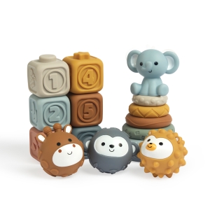 ست اسباب بازی سیلیکونی آموزشی 16تکه