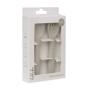 قاشق و چنگال سیلیکونی کیکابو Kikkaboo