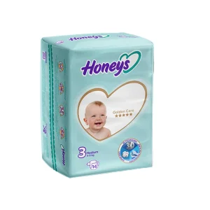 پوشک بچه هانیز سایز 3 بسته ی 14 عددی