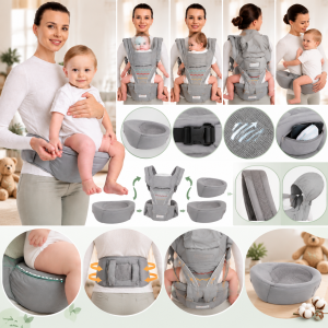 آغوشی کمری نوزاد Aimama مدل Hip Seat Baby Carrier با پنل جداشونده