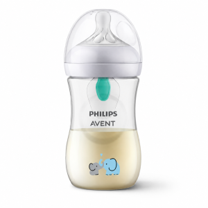 شیشه شیر طلقی 260 میل سوپاپ دار اونت Avent طرحدار