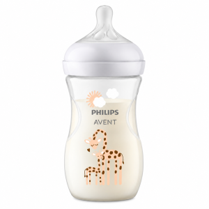 شیشه شیر طلقی 260 میل اونت Avent طرحدار