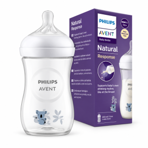 شیشه شیر طلقی 260 میل اونت Avent طرحدار