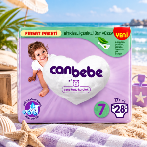 پوشک بچه جان به به Canbebe سایز 7 بسته 28 عددی