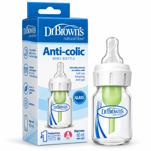 محصول شیشه شیر شیشه‌ای ضدنفخ Dr. Brown’s حجم 60 میلی‌لیتر