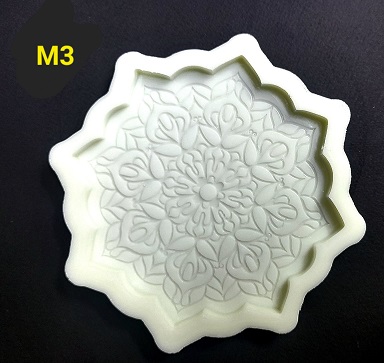 قالب سیلیکونی رزین طرح ماندلا کد  m3
