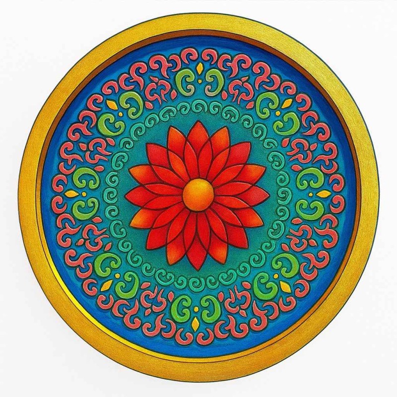 قالب سیلیکونی رزین طرح ماندلا کد  m2