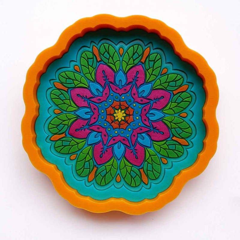 قالب سیلیکونی رزین طرح ماندلا کد m1