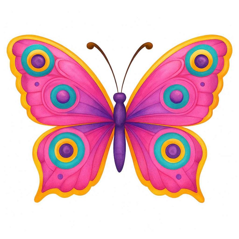 قالب پروانه فانتزی طرح مریم