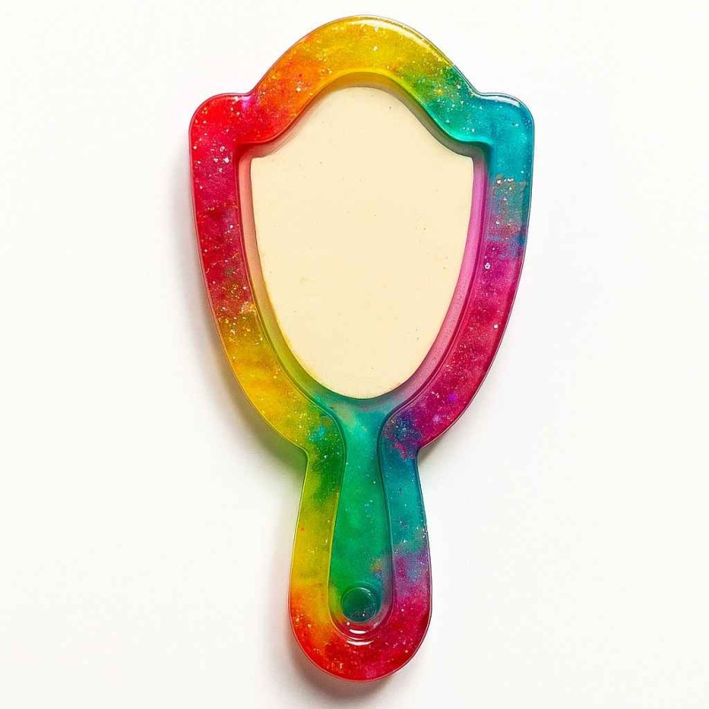 قالب سیلیکونی اینه جیبی کوچک طرح سفید برفی