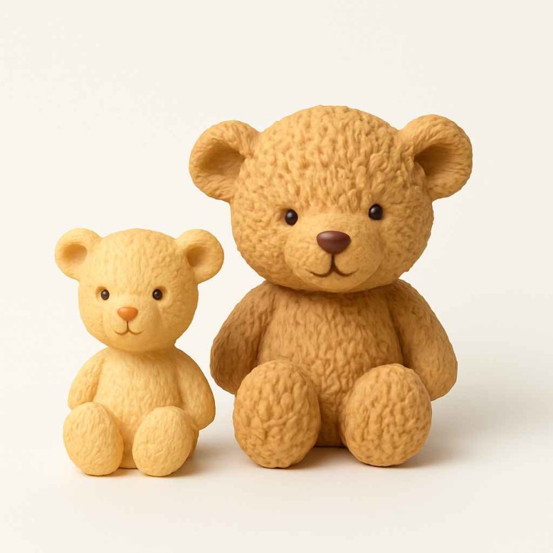 قلب سیلیکونی خرس تدی کوچک