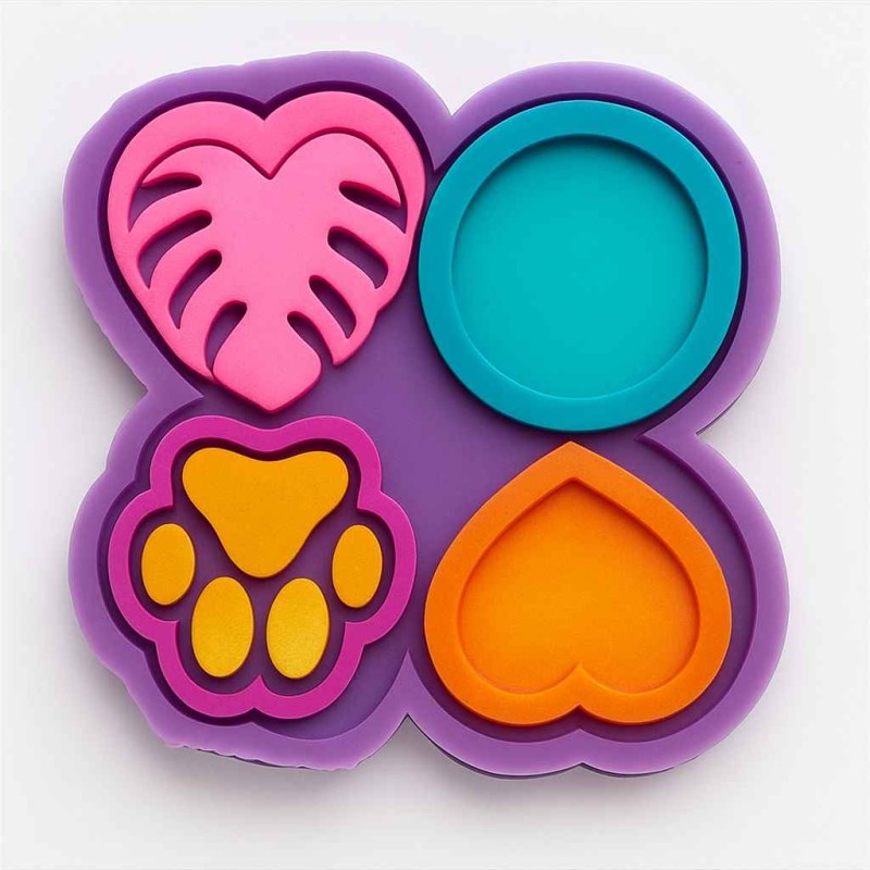 قالب سیلیکونی اکسسوری مخصوص  زیور لات   4 تایی