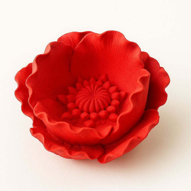 قالب سیلیکونی سنگ مصنوعی  گل شقایق