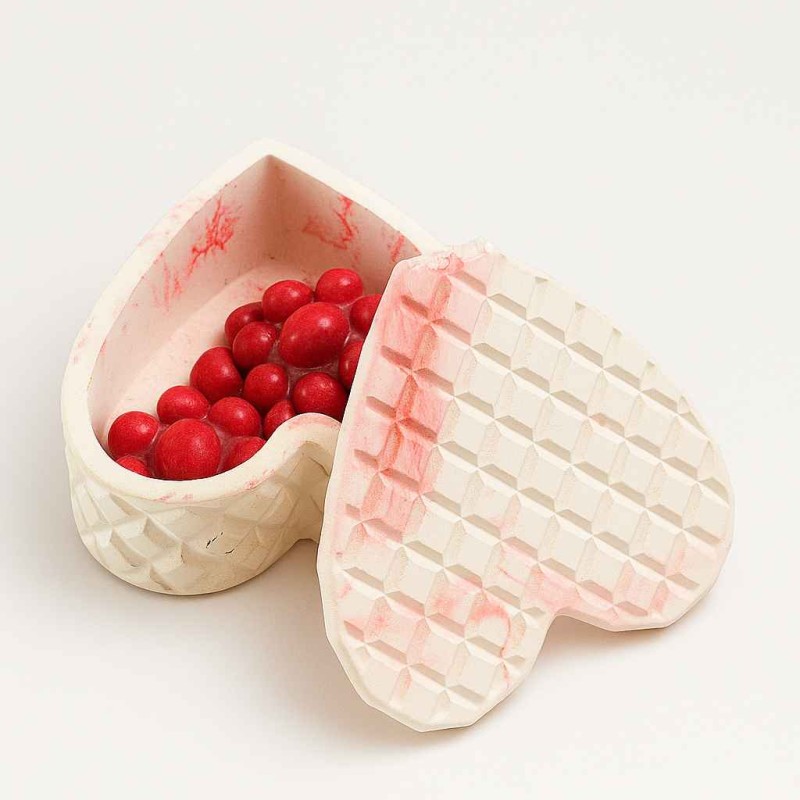 قالب سیلیکونی سنگ مصنوعی  قلبی