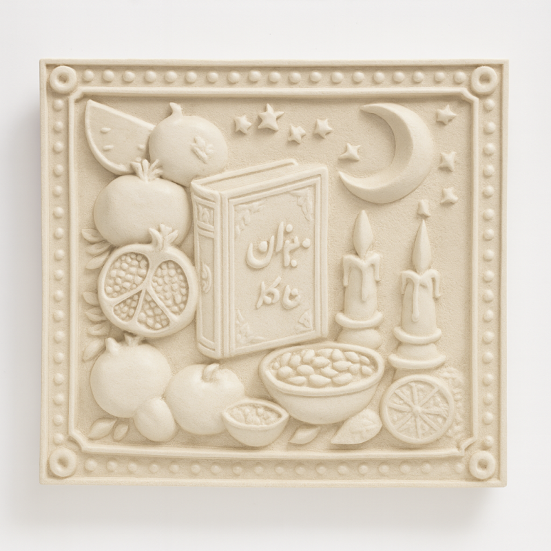 قالب سیلیکونی شب یلدا  کتاب دیوان حافظ سنگ مصنوعی