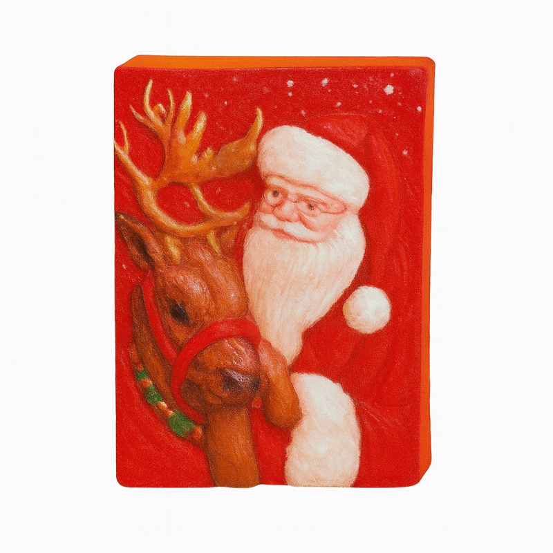 قالب سیلیکونی  بابا نئول  با گوزن سنگ مصنوعی