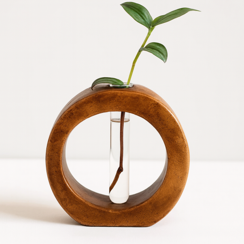 قالب سیلیکونی  گلدان گلجای گرد سنگ مصنوعی