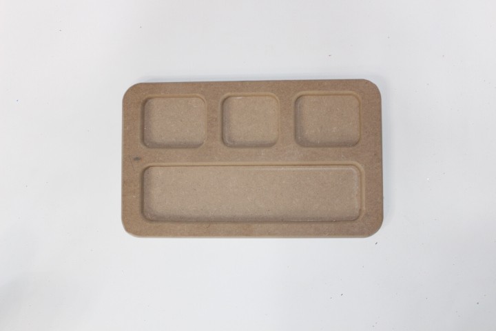 اردوخوری مستطیلی کد093 چوب شیراز MDF خام