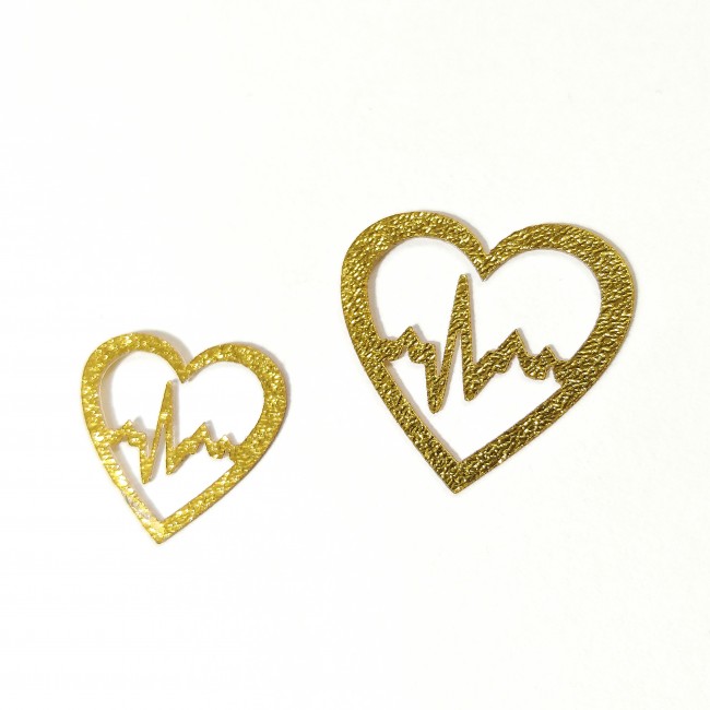 نماد طلایی قلب کد  15