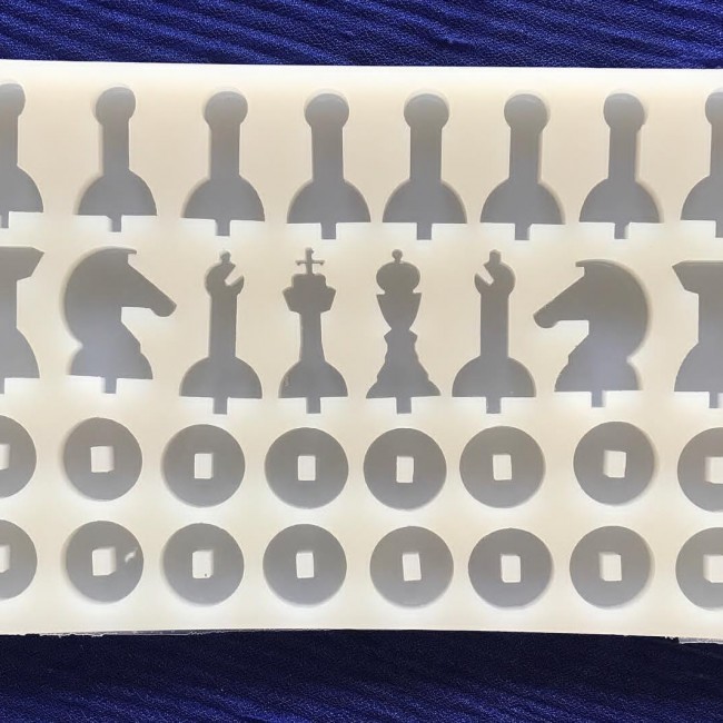 قالب سیلیکونی مهره شطرنج  کد 418