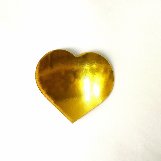 قلب طلایی 8 سانتی شماره 162