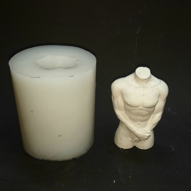 قالب   سیلیکونی سنگ مصنوعی و شمع سازی  پیکر مردانه