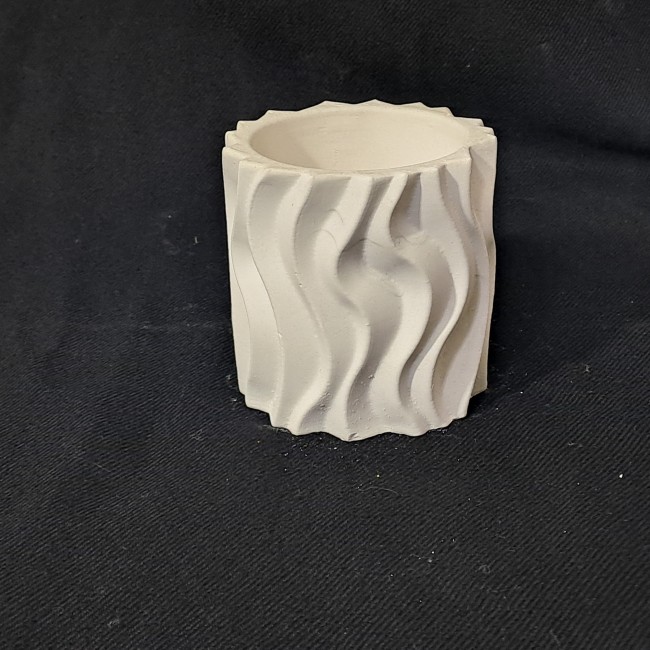 قالب سلیکونی سنگ مصنوعی گلدان موج  کوچک