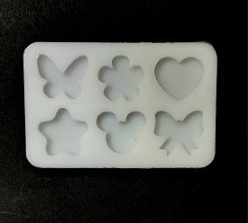 قالب سیلیکونی اکسسوری ریز  رزینی  6 تایی