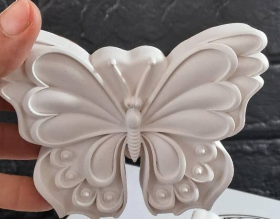 قالب سیلیکونی  پروانه  مخصوص شمع و سنگ مصنوعی