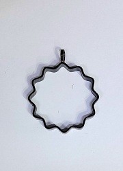 پلاک  مشکی رنگ ثابت  خورشید بدون کفه