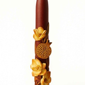 قالب سیلیکونی شمع قلمی انار و گل