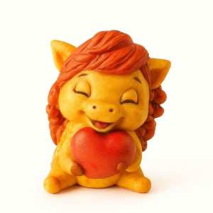 قالب سیلیکونی سنگ مصنوعی اسب قلبی دخترانه