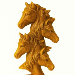 قالب سیلیکونی سنگ مصنوعی اسب چهار قلو