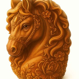 قالب سیلیکونی سنگ مصنوعی اسب بانو