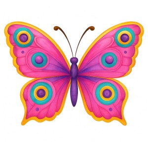 قالب پروانه فانتزی طرح مریم