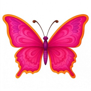 قالب پروانه فانتزی طرح سمیرا