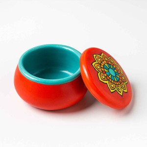 قالب سیلیکونی جا شمعی  در دار گرد کوچک