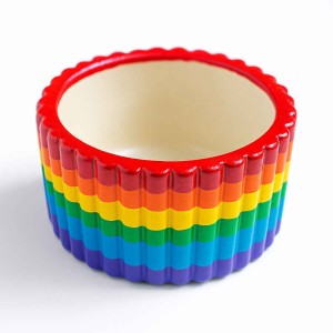 قالب سیلیکونی جا شمعی گرد راه راه کوچک