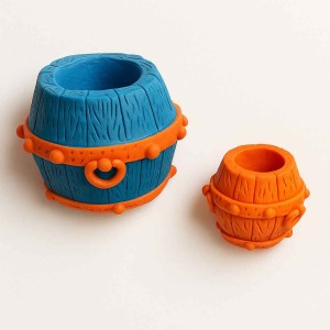 قالب سیلیکونی  گلدان بزرگ  طرح  بشکه (بزرگ-کوچک)