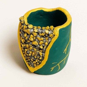 قالب سیلیکونی  گلدان بزرگ  طرح  گل آبشار